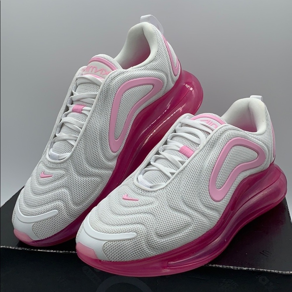 W NIKE AIR MAX 720 white/pink rise-laser fuchsia - Picture 6 of 16